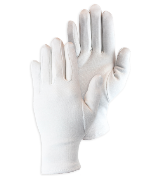 Cotton Interlock Gloves, White bleached 20-240